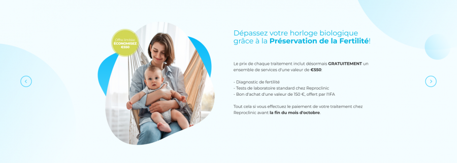 Réduction en octobre sur les traitements de la préservation de la fertilité chez Reproclinic