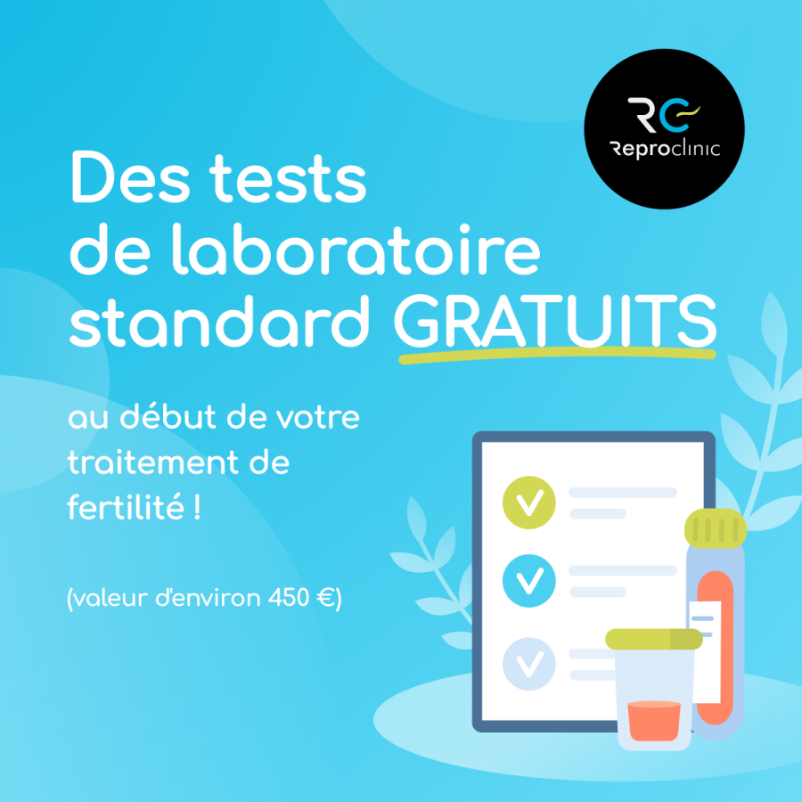 Des tests de laboratoire GRATUITS chez Reproclinic en Espagne cet été.